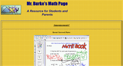 Desktop Screenshot of mrburkemath.net